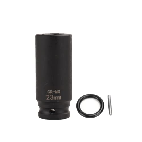 FLZOSPER 1/2 Inch Drive x 23 mm Deep 6-Point Impact Socket?42 CR-MO