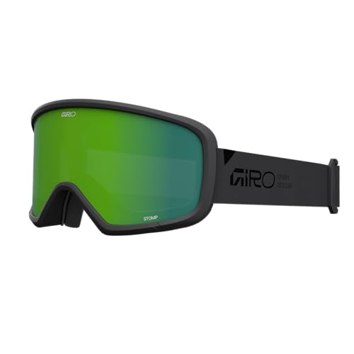 Image of Giro Stomp Kids Snow Goggle Grey Wordmark - Loden Green