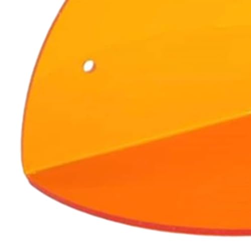 Étagère murale en acrylique orange | Mini-étagère moderne pour bureau - 5