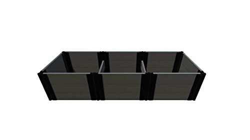 Frame It All Weathered Wood 2' X 6' X 16.5' Raised Garden Bed - 1' Profile