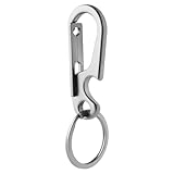 Prometheism Schlüsselanhänger aus Edelstahl, Organizer für Zuhause und Auto, Karabiner-Schlüsselfinder, Schwarz, Small