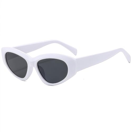 Lunettes de soleil œil de chat rétro femme Y2K verres gris protection vintage tendance