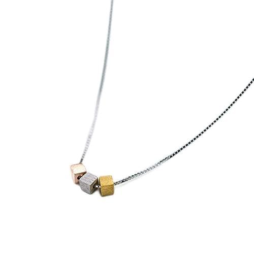 Colliers cube en argent pour femmes le cadeau idéal de anniversaire