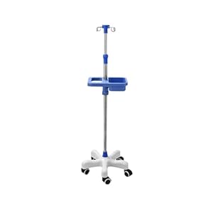 INFJMH Tragbarer IV-Polständer mit 5 Rädern