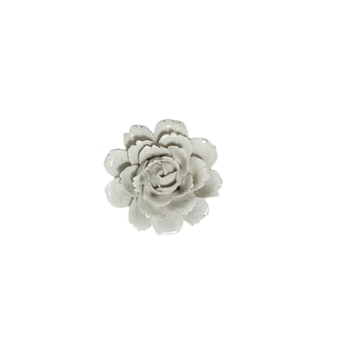 Image of Ceramic Flower Wall Art Decor, Artificial Flower Wall Sculpture,Handmade Ceramic Flowers for Home,Hallway,Living Room, Kitchen,Bathroom (Spotted Color,Camellia, 2.76 inch)