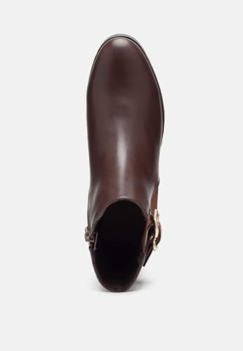 Frothy Buckled Ankle Boots with Croc Detail4