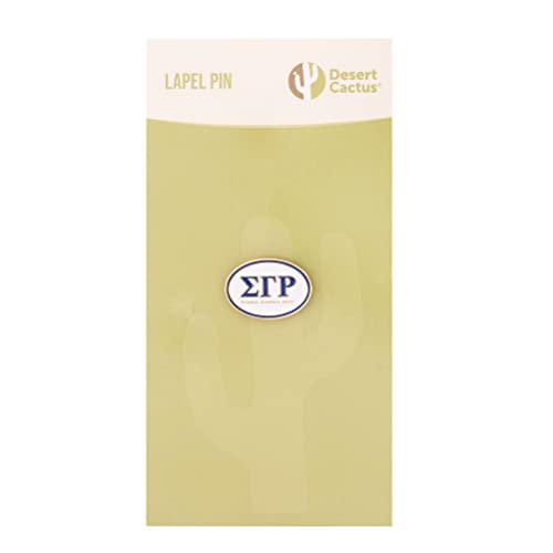 Image of Desert Cactus Sigma Gamma Rho Sorority Lapel Pin SGRho Made of Metal for Formal Wear, Bag and Hat Jewelry, and Tie Tack (Lapel Pin - Design E)