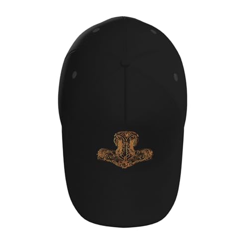Viking Hammer Norse Baseball Hats for Men and Women - Classic Adjustable Hats4