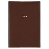 グリーティングライフ モーメントプランナー 手帳 2026年 A5 ウィークリー ソフトカバー バーチカル ブラウン CD-1415-HT (2025年12月始まり)