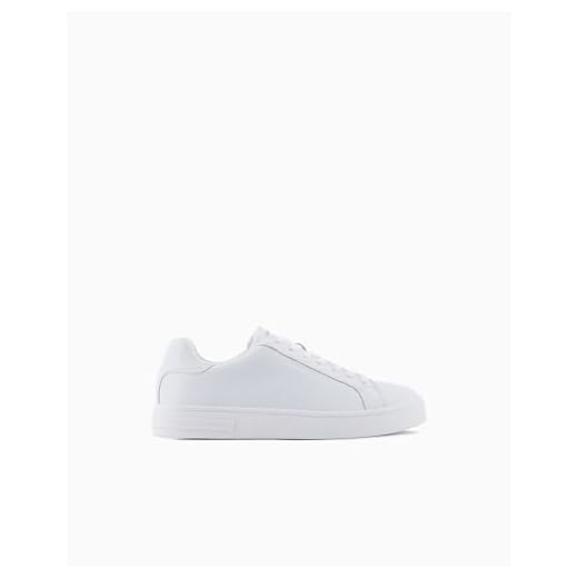Armani Exchange Herren London Sneaker, Brilliant White, 42.5 EU
