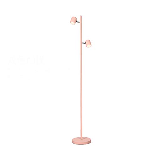 HKLY Lampadaire Metal, Lampadaire Chambre Fille Rose Lampadaire sur Pied Salon a LED Rotation à 360 ° de L'abat-Jour Réglable Lampadaire Lecture pour Salon Chambre Bureau 18W