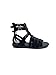 Black Gladiator Sandals for Men, Sandals for Men from Genuine Leather Black, Gladiator Sandals from Greece, Ancient Greek Gladiator Sandals (9)
