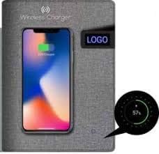 Image of Wireless Charging rechargeble PU /leathritte Notebook Fast Charging with pendrive (Assorted Colour) (Pack of 1)