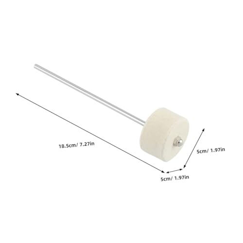 2 piezas cabeza doble para pedal bombo miniatura 2