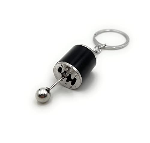 H-Customs pommeau de levier de vitesse interrupteur de levier de vitesse noir pendentif porte-clés noir