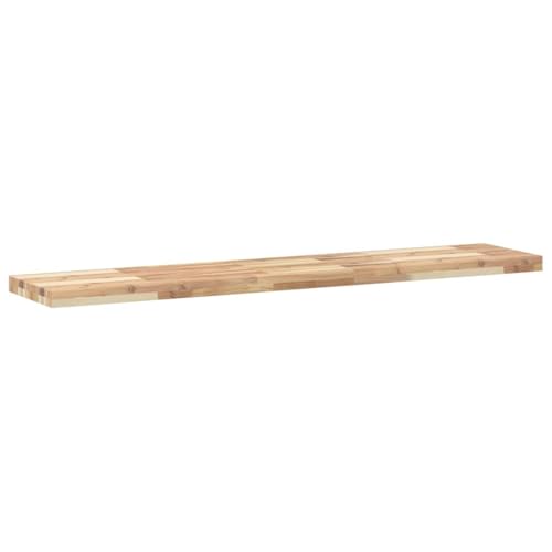 Tablero de mesa 160 x 30 x 4 cm rectangular de madera maciza de acacia natural 7