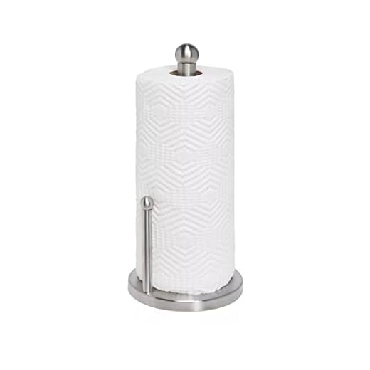 Honey Can Do - Satin finish stainless steel paper towel holder