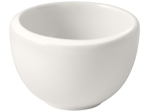 Villeroy und Boch - NewMoon Mokka-/Espressobertasse, moderne Espressotasse ohne Henkel aus Premium Porzellan, spülmaschinengeeignet, weiß, 90 ml