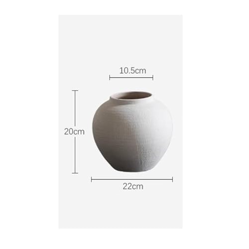 Vase en céramique rétro pour fleur séchée, la solution pour meuble vide - 3