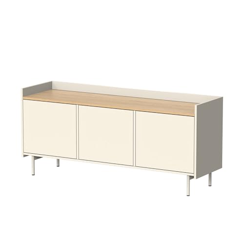 Vicco Lowboard Velina, Creme, 140 x 63 cm