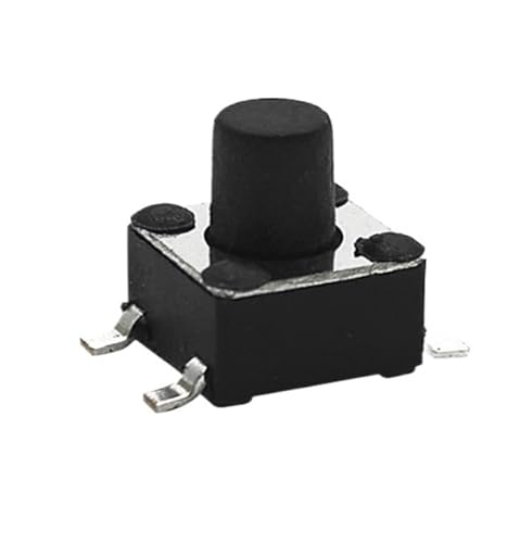 Micro-interrupteur tactile SMD 4.5x4.5x7mm bouton momentané 4 broches, lot de 50 pièces