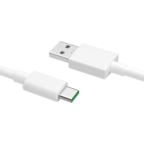 Image of Original 65W Super Vooc Type C Fast Charging Cable Compatible with Oppo R17 / Find X / R15 / Reno /Reno 2 / Reno 2Z / Reno F /Reno 10X Zoom / K5 / K3 / A91 / Reno 3 Pro / F15 / F17 & All Type C Devices (fast148)