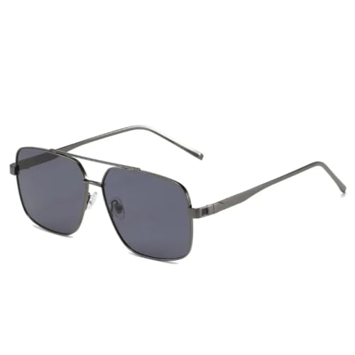 Lunettes de soleil monture métallique double bord finitions haut de gamme