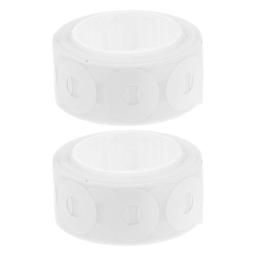 CIYODO Autocollants de Réparation pour Trous Ronds 500 Pièces en PVC Blanc Auto-Adhésif Cercles de Renfort pour Documents Protection Renforcée pour Classeurs Bureau et École