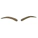 Blonde Eyebrow Strips for Women False Eye Brows Human Hair Invisible Lace (120#-Blonde)