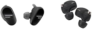 Sony WF-SP800N Noise Cancelling Truly Wireless Headphones  Stable Bluetooth Connection  Up to 26 Hrs Battery  Ip55 Water/Dust Resistant  Secure Fit with Arc Support  with Built-in Mic - Black