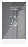 Schluter Systems Ditra Heat E-RS1 Electric Radiant Floor Heating Programmable Touchscreen Smart WiFi Thermostat DHERT105/BW Compatible with 120V/240V Warming Cables for Underfloor Installation,White