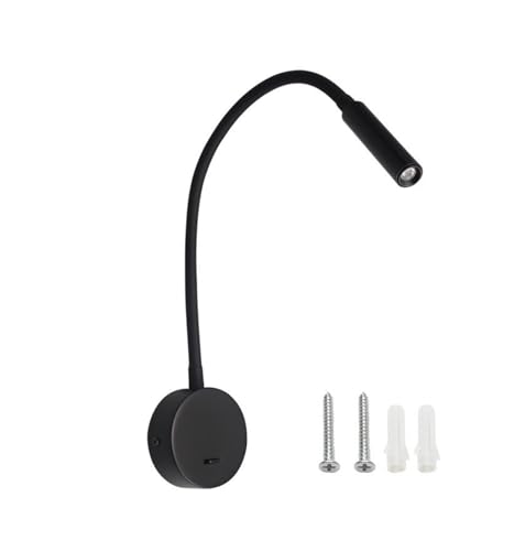 Lámpara de lectura LED de cabecera con aplique de pared tipo serpiente 3W