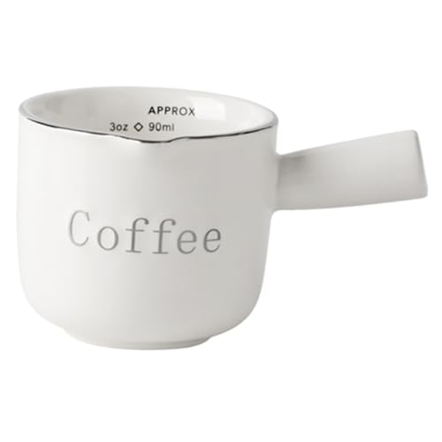 Cabilock Milchkännchen Aus Keramik Mini Messbecher Kaffeegeschirr Kaffeesticks Sirup Kaffeetisch Creme Behälter Verteiler Kaffeemilch Sahnekännchen Kaffee Milch Wasserkocher Saucenkrug