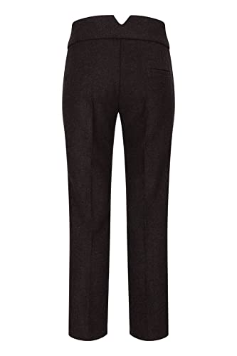 Womens Tweed Herringbone Trousers Brown 1920s Vintage Tailored Classic Smart3