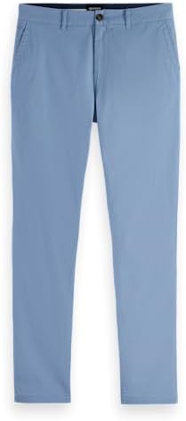 Scotch & Soda Stuart Chino - Slim Fit, Faded Denim 410, 29 W/32 L