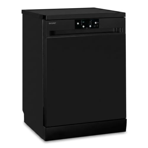 Exquisit® Lavavajillas 60cm Negro Libre Instalación 14 Servicios Clase D