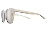 Nike EV1119-070 Horizon M Sunglasses Light Bone Frame Color, Grey with Super Silver Mirror Lens Tint