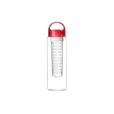 Overstock 24 oz Sport Fruit Infusion Water Bottle BPA Free - Red Color