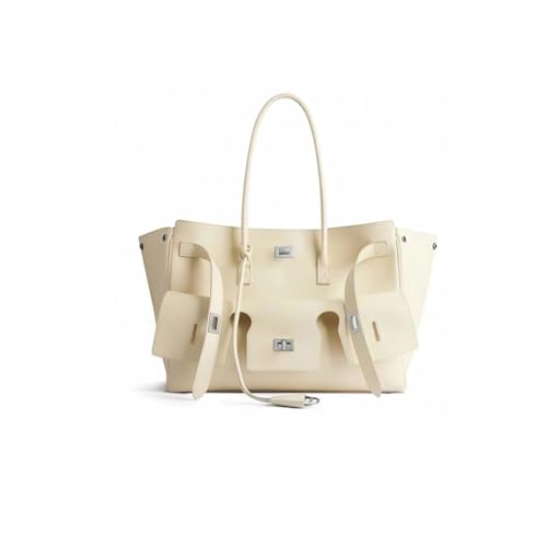 Fashionable Retro Genuine Leather Motorcycle Bag Large Capacity Cowhide tote bag Commuter Shoulder Bag