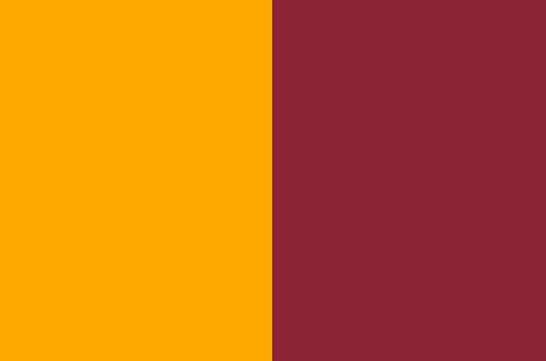 BANDIERA GIALLOROSSA COLORI CITTA' DI ROMA GRANDE misura cm. 100 x 140 BGRMRG100X140