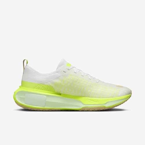 Nike Invincible 3 Men's Road Running Shoes (DR2615-104, White/Volt/Sail/Team Gold) Size 7.53