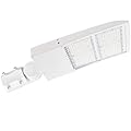 480V 300W LED Parking Lot Light, 42000LM(140lm/w) 5000K White LED Shoebox Area Light(1000W MH/HPS Equiv.) with Slip Fitter Mount, Dimmable Outdoor Commercial Street Lighting, IP65 UL&DLC Listed