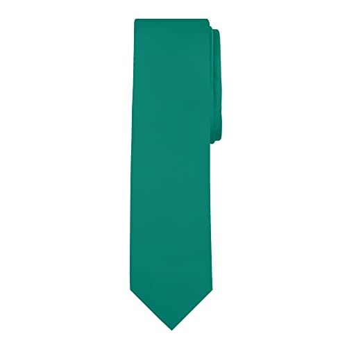 Image of Jacob Alexander Men's Slim Width 2.75 inch Solid Color Tie