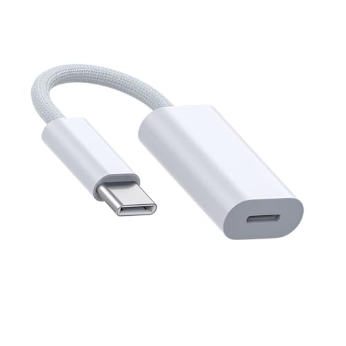 Fidioto USB-C Male to Lightning Female Adapter, USB C to Lightning Adapter Only Support Fast Charging and Data for iPhone 16/16Plus/16 Pro/16 Pro Max/iPad Pro/Not Support OTG Video/Audio/Headphone