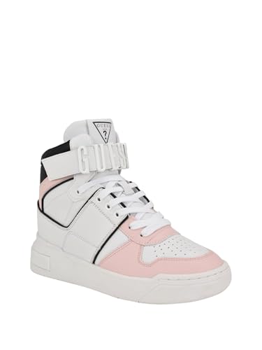 Guess CamrioSneaker Donna, Bianco Rosa Multi 140, 42 EU
