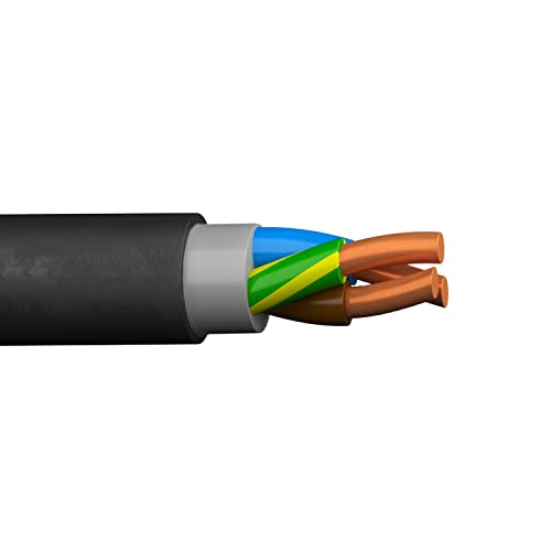 2. Bild von siwitec NYY-Kabel, NYY-J 3x1,5 mm², 25 m, Erdkabel, Installationskabel, Erdleitung, Kabelring - Made in Germany 25 m