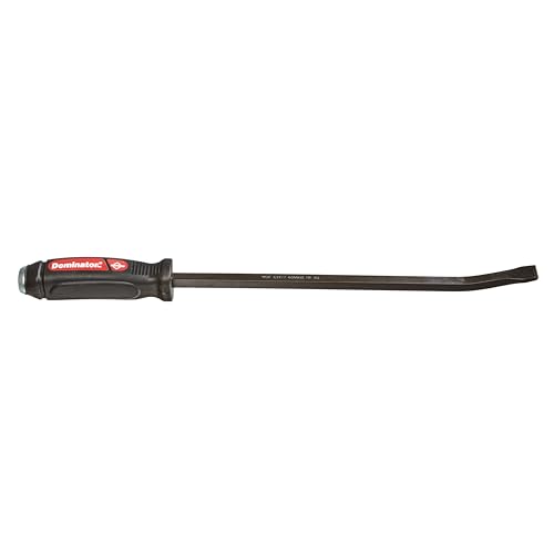 Image of Mayhew 60144 12-C Dominator Pry Bar, Curved, 17-Inch OAL | Fully Heat-Treated Steel, Strikeable Cap & Shock-Absorbing Ergonomic Handle