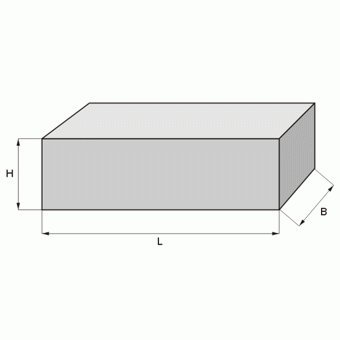 magnet-shop - Imán rectangular (150 x 100 x 20 mm, ferrita Y35, soporta hasta 20 kg)