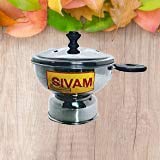 Sivam Chiratta Puttu Kutti Steam Stainless Steel Cake Maker Use with Pressure Cooker (Multicolour)