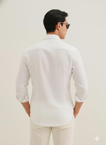 Image of Lymio Men Shirt | Premium Embroidered Shirt for Men | Long Sleeve Slim Fit Casual Shirts for Men | Trendy Wedding & Festive Ready (Packs Also Available) (01-04)